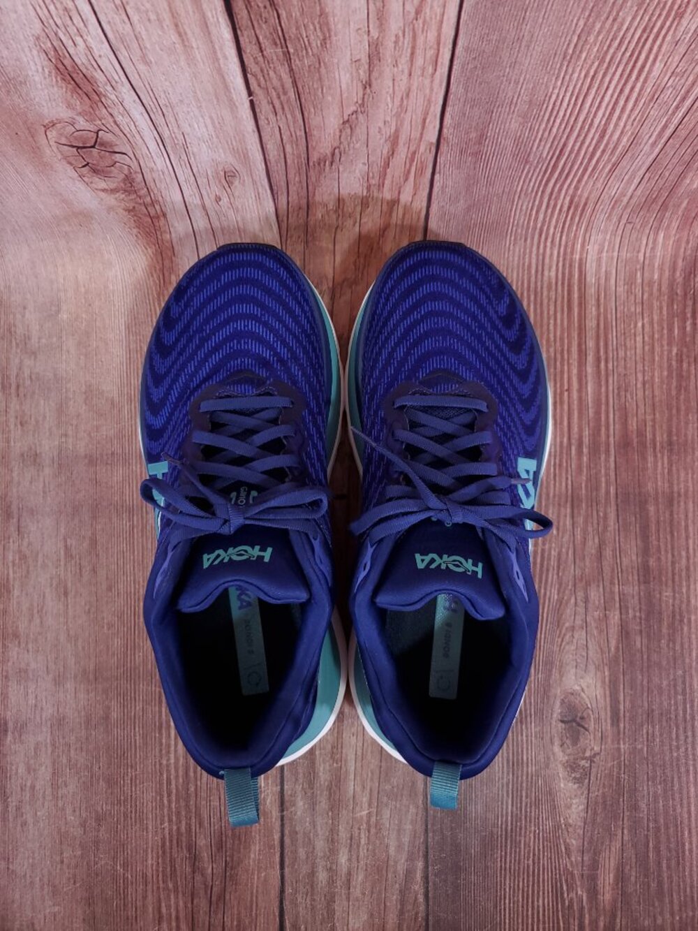 *READ* Hoka One One Gaviota 5 Womens 10 B Blue Running Shoes Sneakers 1134235 - Picture 8 of 15